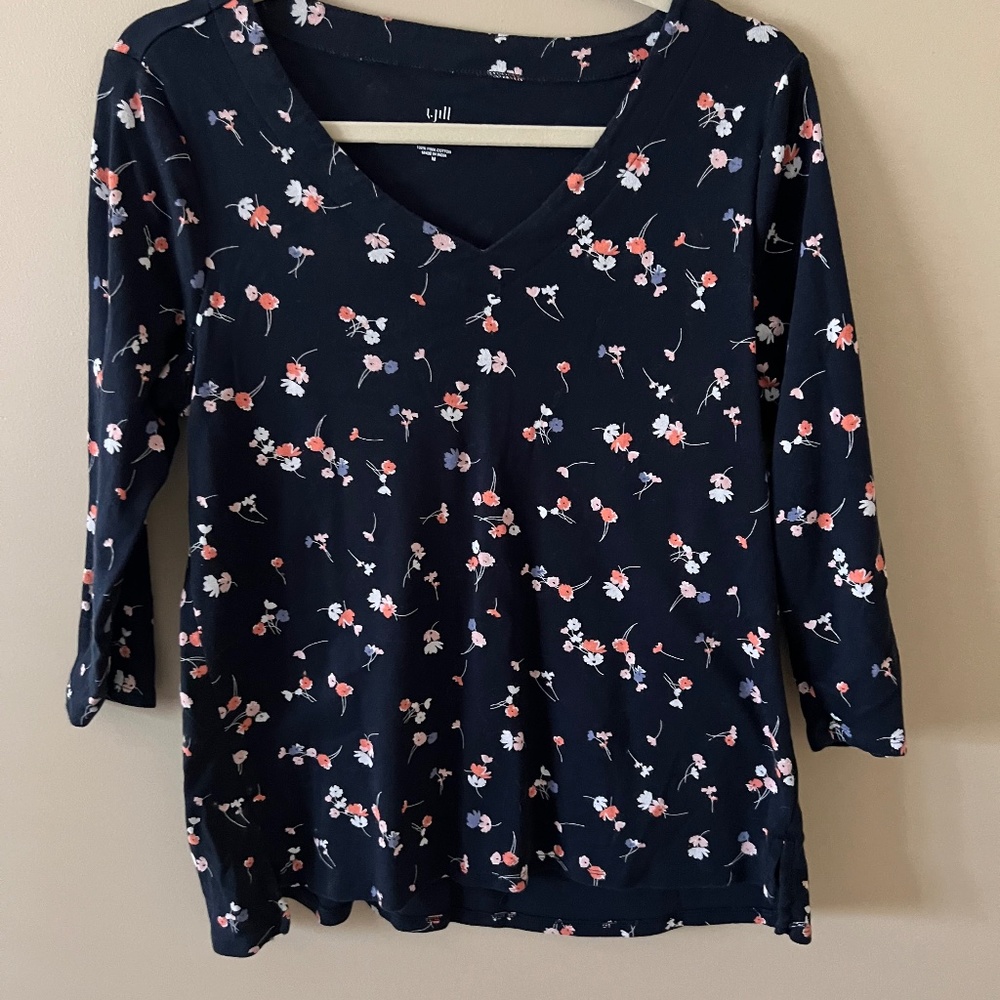 J Jill knit top - size medium - 3/4 sleeves